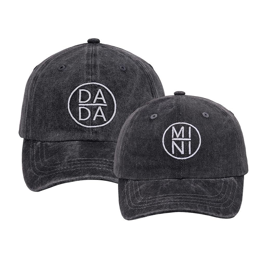 9839 Embroidered Dad and Son Matching Hats Set of 2 Daddy Kid Matching Hat